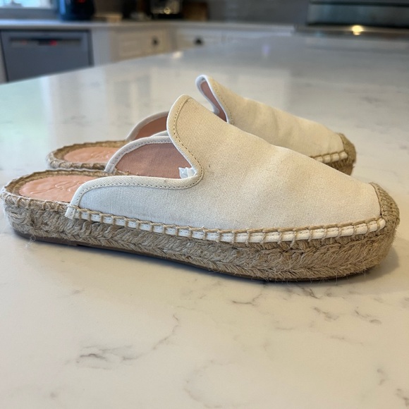 JCrew Canvas Espadrille Mules, ivory - Picture 4 of 6
